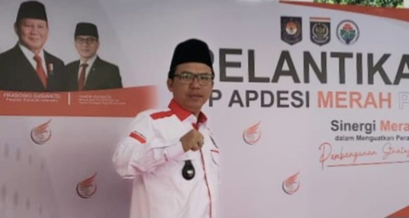 Kakon Sukabandung, Talang  Padang, Tanggamus saat menghadiri pelantikan DPP Apdesi Merah Putih di Operational Room Kantor Kemendes PDT Jakarta, Selasa 25 November 2025 | ist/Media Prioritastv.com.