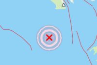 Titik gempa wilayah Tanggamus pada Rabu, 26 November 2025, pukul 05.18 WIB | Dok. BMKG Lampung.