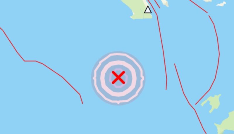 Titik gempa wilayah Tanggamus pada Rabu, 26 November 2025, pukul 05.18 WIB | Dok. BMKG Lampung.