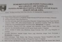 Daftar Syarat Pemilihan Kepala Pekon PAW Sinar Jawa Tanggamus | ist/Media Prioritastv.com.