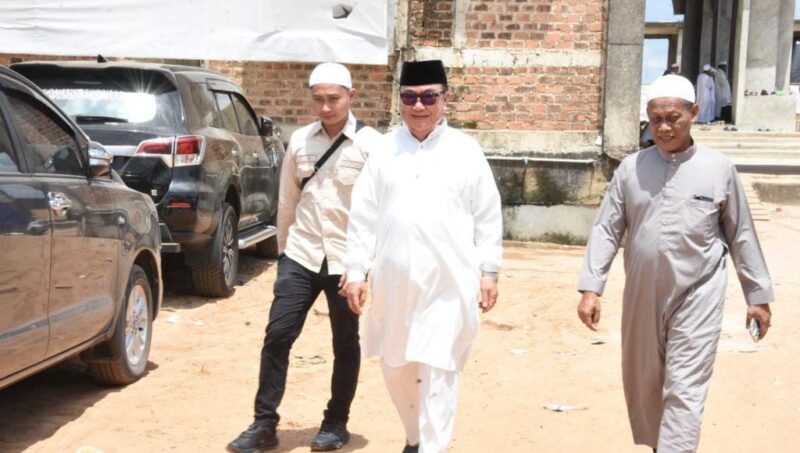 Bupati Tanggamus saat mengikuti Ijtima Ulama di Kota Baru Lampung.