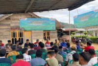 Syukuran management PGE Ulu Belu bersama warga serta kontraktor usai selesaikan pembangunan Jalan Kemis penghubung Pekon Muara Dua ke Pekon Ngarip, Selasa 2 Desember 2025 |