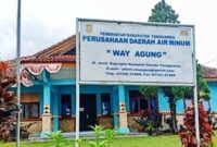 Kantor Cabang PDAM Way Agung di Komplek Pemkab Tanggamus.