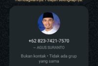 Tangkapan layar klarifikasi Wakil Bupati Agus Suranto di akun facebooknya, Sabtu 6 Desember 2025 |