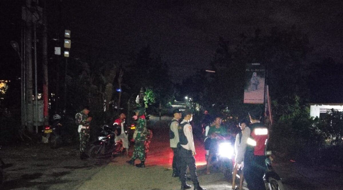 Patroli gabungan kepolisian dan TNI di wilayah Sumberejo, Tanggamus, Sabtu 7 Desember 2025 | Dok. Humas Polres Tanggamus.