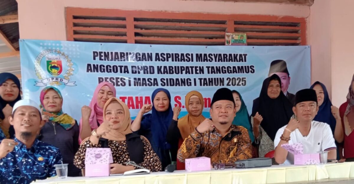 Anggota DPRD Tanggamus, H. Tahang saat melaksanakan reses di Pekon Payung, Kota Agung Barat, Tanggamus, Sabtu 6 Desember 2025.