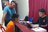 Pelaku begal insial NA yang ditangkap Polsek Bumi Ratu Nuban, Lampung Tengah.