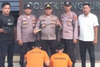 Kedua tersangka yang berhasil ditangkap Polsek Punggur, Lampung Tengah.