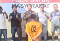 Tersangka SY yang saat ini telah dilimpahkan Polsek Wonosobo ke Kejaksaan Negeri Tanggamus.
