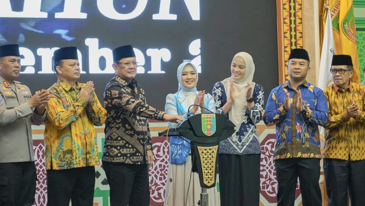 Penutupan MTQ ke-52 Tingkat Provinsi Lampung Tahun 2025 yang berlangsung di Balai Keratun Lantai III, Kompleks Kantor Gubernur Lampung, Sabtu (13/12/2025).