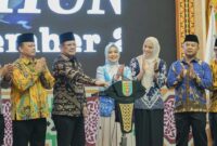 Penutupan MTQ ke-52 Tingkat Provinsi Lampung Tahun 2025 yang berlangsung di Balai Keratun Lantai III, Kompleks Kantor Gubernur Lampung, Sabtu (13/12/2025).