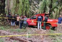 Polisi saat melakukan olah TKP penemuan mayat pelajar SMK di Tulang Bawang Lampung, Kamis 11 Desember 2025 | Dok. Polres Tulang Bawang.