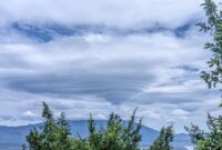 Penampakan awan lenticularis di atas gunung tanggamus, Kamis 18 Desember 2025 | Dok. Facebook Bang Gus.