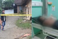 Kolase foto saat polisi melakukan olah TKP dan kondisi korban yang meninggal dunia di fasilitas medis, Sabtu 20 Desember 2025.