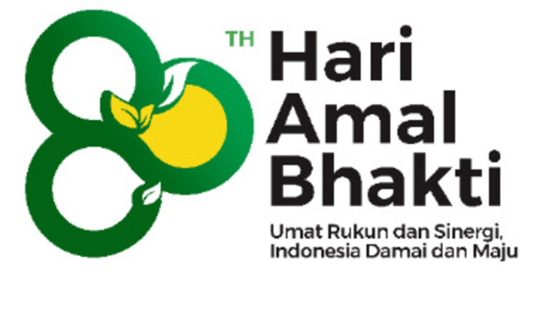 Logo hari Amal Bhakti ke 80 Kemenag Republik Indonesia.
