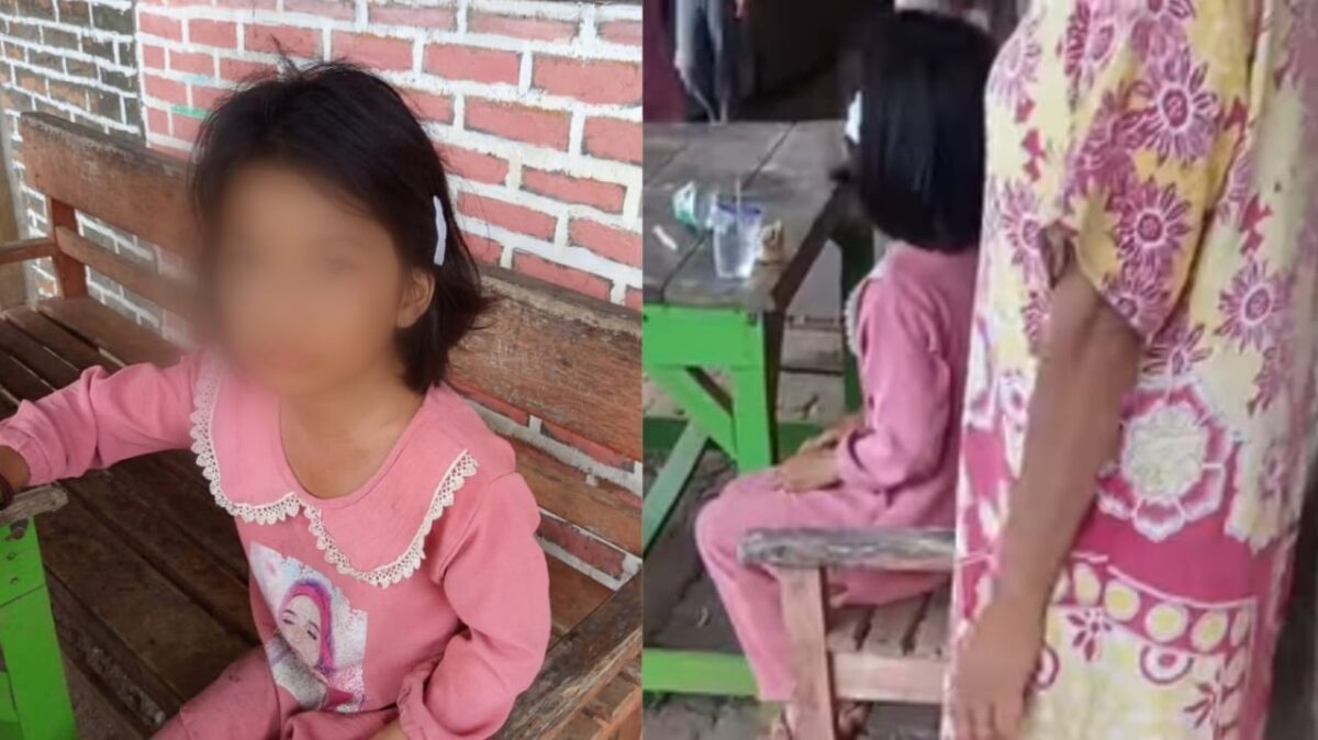 Kolase foto anak perempuan yang tersesat di Pekon Kampung Baru, Kota Agung Timur, Tanggamus, Minggu 28 Desember 2025, sore | ist/Media Prioritastv.com.
