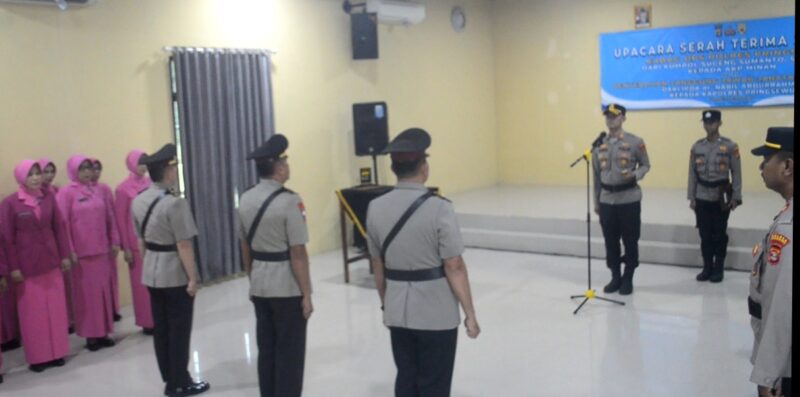 AKP Minan Gantikan Kompol Sugeng Sumanto sebagai Kabag Ops Polres Pringsewu,(Foto: Prioritastv.com/Laila)