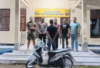 Tersangka yang ditangkap Polsek Pugung, Selasa 30 Desember 2025 | Dok. Humas Polres Tanggamus.