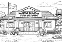 Ilustrasi Kantor BUMDes Pekon Sukadamai, Gunung Alip, Tanggamus | Foto : Ilustrasi Media Prioritastv.com.