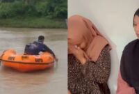 Kolase foto saat tim melakukan pencarian jasad Yoki, Jumat 2 Januari 2026 dan saat ibu Bupati Pringsewu Takziah ke rumah duka, Sabtu 3 Januari 2025.