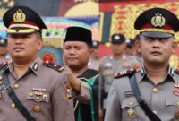 Kolase foto Kompol Fredy Aprisa Putra saat diambil sumpahnya menjadi Wakapolres Tanggamus dan AKP Efriyansyah menjadi Kasat Intelkam di Lapangan Mapolres Tanggamus, Rabu 14 Januari 2025 | Dok. Humas Polres Tanggamus.