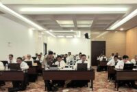 Para peserta Selter JPTP Pemkab Tanggamus saat melaksanakan Ukom di Hotel Horison, Kamis 15 Januari 2026 | Dok. BKPSDM Tanggamus.