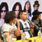 Pengusaha rokok HS, HM Suryo saat konferensi pers jelang penampilan slank di Hotel Azana Boutique di Bandar Lampung, Sabtu 17 Januari 2025 |
