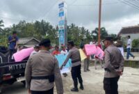 Massa aksi yang akan memulai menyampaikan orasi di Balai Pekon Banjarnegeri, Gunung Alip, Tanggamus, Senin 19 Januari 2025 | ist/Media Prioritastv.com.