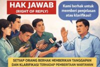 Ilustrasi Hak Jawab dan Koreksi kepada Wartawan | Media Prioritastv.com.