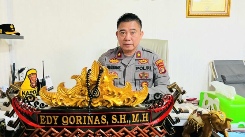 Kapolsek Tanjung Bintang, Polres Lampung Selatan, Kompol Edi Qorinas.