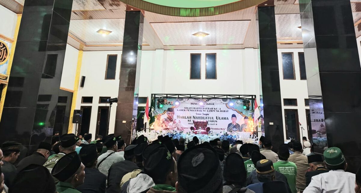 Harlah Satu Abad NU dj Masjid Fathurrahman Lingkungan Srigaluh, Kelurahan Sekincau, Kecamatan Sekincau, Lampung Barat, Sabtu 24 Januari 2026, malam | ist/Media Prioritastv.com.