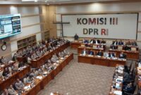 Rapat Komisi III DPR RI dengan Kapolri, Senin 26 Januari 2026.