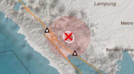 Titik gempa di Tanggamus, Kamis 29 Januari 2026 pukul 23.35 WIB | Dok. BMKG Lampung.