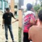 Kolase foto saat polisi berada di RSUD Batin Mangunang, Kota Agung dan saat warga mengevakuasi korban di gang jalan rumah Way Taman, Kuripan, Jumat 30 Januari 2026 | ist/Media Prioritastv.com.