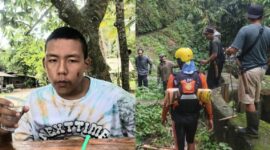 Kolase foto remaja hilang bernama Ibu Wafit Alfarobi warga Pekon Gunung Megang, Pulau Panggung, Tanggamus dan saat Basarnas bersama pihak keluarga saat melakukan penyisiran guna menemukan korban, Jumat 30 Januari 2026 | Dok. Basarnas Lampung.