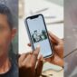 Kolase foto tersangka FJN alias Mpit, pelaku penusukan istri di Kota Agung Tanggamus dan ilustrasi unggahan status WhatsApp serrta pisau yang digunakan pelaku, Jumat 30 Januari 2026 | Dok. Polres Tanggamus.