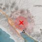 Titik lokasi gempa darat yang mengguncang Tanggamus pada Sabtu 31 Januari 2026, pukul 18.01.58 WIB | Dok. BMKG Lampung.