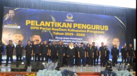 Pengurus DPD Partai NasDem Kabupaten Pringsewu periode 2025–2029,(Foto:Prioritas tv.com/Laila)