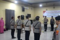AKBP M Yunnus Saputra Pimpin Sertijab Wakapolres dan Kasat Reskrim Polres Pringsewu,Foto: Prioritas tv.com/Laila