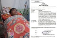 Kolase foto korban Ridho Ilhamumudin saat terbaring lemah di RS Mitra Husada dan tanda bukti laporan yang diterima keluarga tidak sesuai kronologi dengan tanda tangan orang tua korban yang dipalsukan | ist/Media Prioritastv.com.