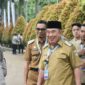 Bupati Tanggamus Moh. Saleh Asnawi, Wabup Agus Suranto dan Ketua DPRD Agung Setyo Utomo saat tiba di Sentul, Senin 2 Februari 2026 | Dok. Kominfo Tanggamus.