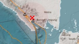 Gempa dangkal yang mengguncang Tanggamus, Selasa.3 Februari 2026, pukul 08.47 WIB | Dok. BMKG Lampung.