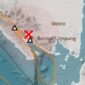 Gempa dangkal yang mengguncang Tanggamus, Selasa.3 Februari 2026, pukul 08.47 WIB | Dok. BMKG Lampung.