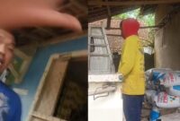 Kolase foto saat perampasan handphone awak media Merliansyah dan saat warga menurunkan pupuk subsidi di Pekon Tangkit Serdang, Pugung, Tanggamus, Rabu 4 Februari 2026 | ist/Media Prioritastv.com.