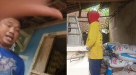 Kolase foto saat perampasan handphone awak media Merliansyah dan saat warga menurunkan pupuk subsidi di Pekon Tangkit Serdang, Pugung, Tanggamus, Rabu 4 Februari 2026 | ist/Media Prioritastv.com.