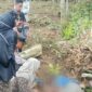 Polisi dan pihak medis saat melakukan identifikasi di TKP Kebun Simpang Kanan, Sumberejo, Tanggamus, Kamis 5 Februari 2026 | Dok. Humas Polres Tanggamus.