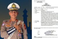 Kolase foto Kasat Lantas Polres Pesisir Barat (sumber instagram satlantaspolrespesibar) dan tanda bukti laporan rekayasa kecelakaan Ridho Ilhammudin | ist/Media Prioritastv.com.
