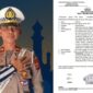 Kolase foto Kasat Lantas Polres Pesisir Barat (sumber instagram satlantaspolrespesibar) dan tanda bukti laporan rekayasa kecelakaan Ridho Ilhammudin | ist/Media Prioritastv.com.