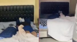 Kolase foto kondisi korban saat ditemukan oleh warga di kost Labuhan Ratu, Kota Bandar Lampung, Sabtu 7 Februari 2026 | ist/Media Prioritastv.com.