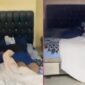 Kolase foto kondisi korban saat ditemukan oleh warga di kost Labuhan Ratu, Kota Bandar Lampung, Sabtu 7 Februari 2026 | ist/Media Prioritastv.com.